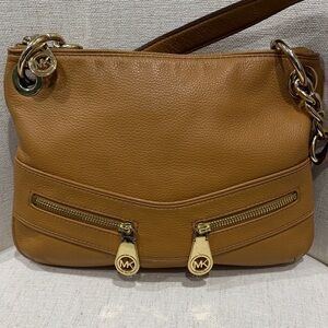 Michael Kors Brown Leather Shoulder Bag